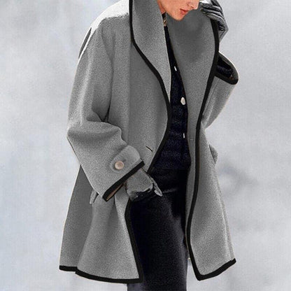 Women's Elegant Winter Trench Coat with Double Buttons | Ideal for Autumn/Winter