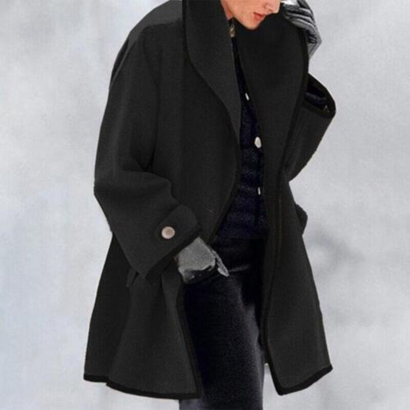 Women's Elegant Winter Trench Coat with Double Buttons | Ideal for Autumn/Winter