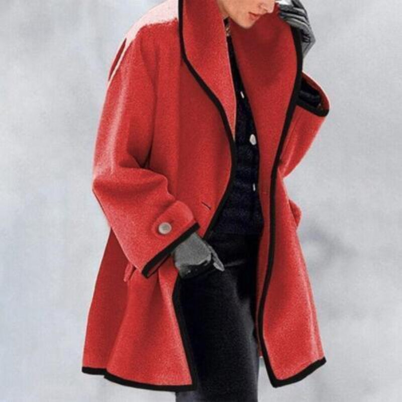 Women's Elegant Winter Trench Coat with Double Buttons | Ideal for Autumn/Winter