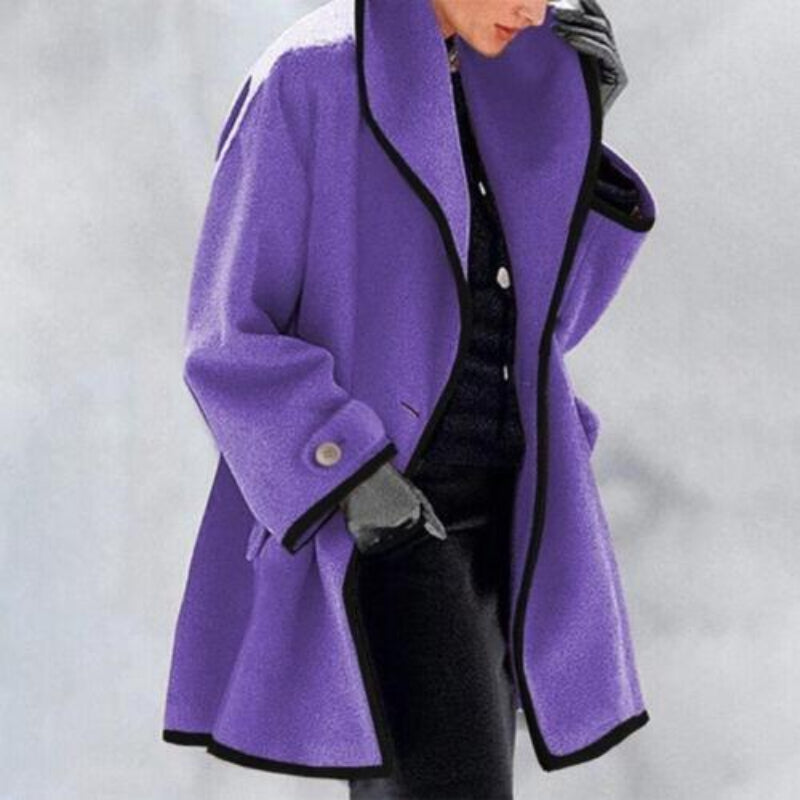 Women's Elegant Winter Trench Coat with Double Buttons | Ideal for Autumn/Winter