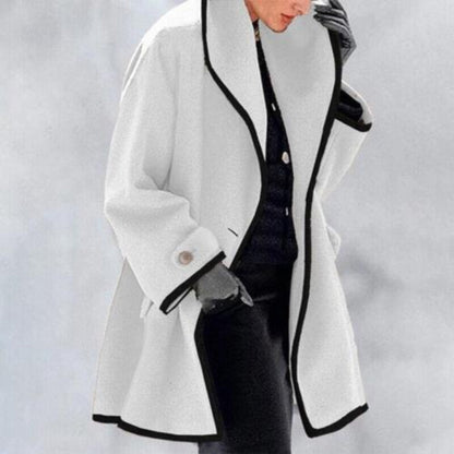 Women's Elegant Winter Trench Coat with Double Buttons | Ideal for Autumn/Winter