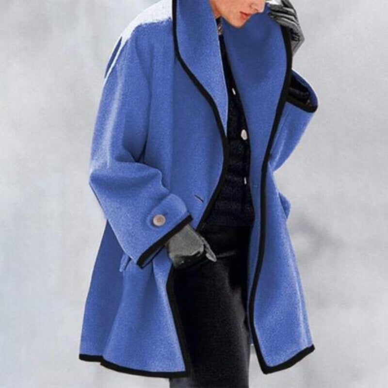 Women's Elegant Winter Trench Coat with Double Buttons | Ideal for Autumn/Winter