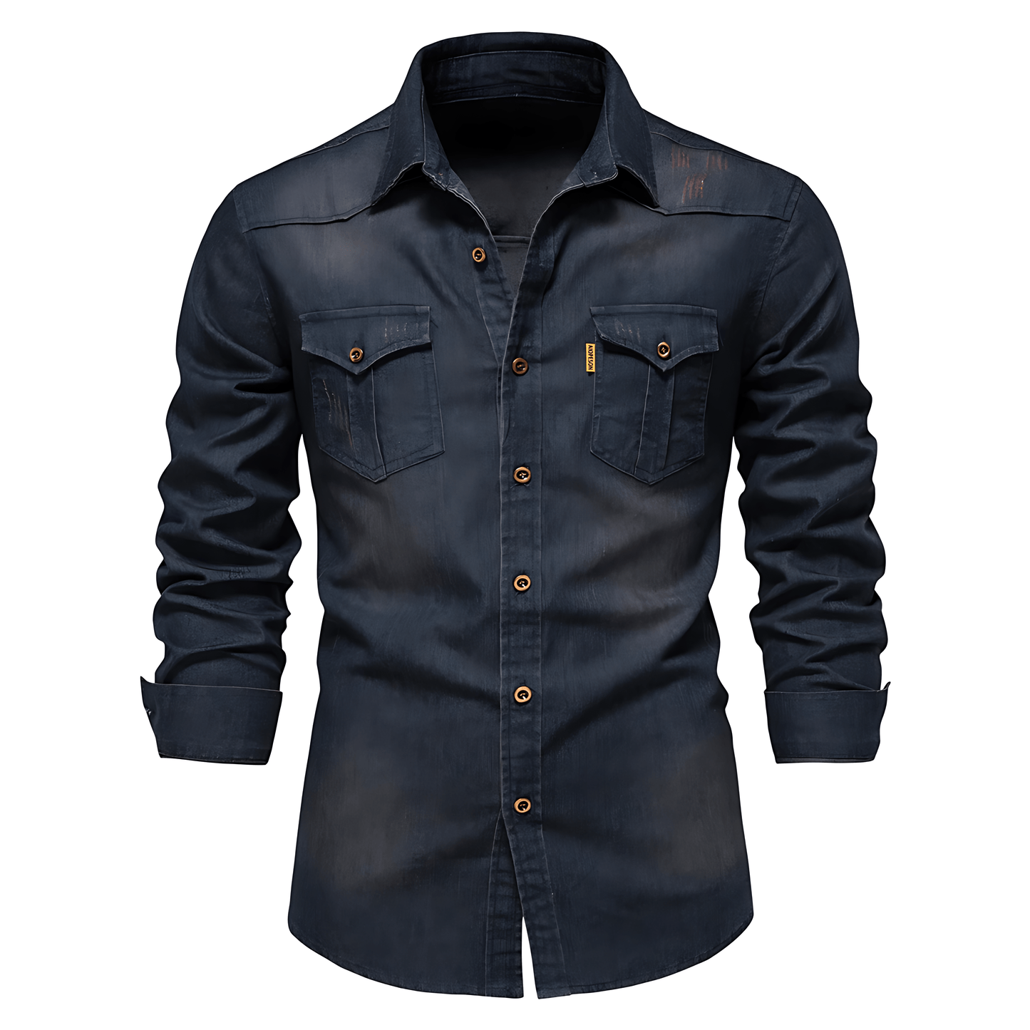 Jake Harding Denim Shirt – Classic Fit, Timeless Wash & Everyday Edge