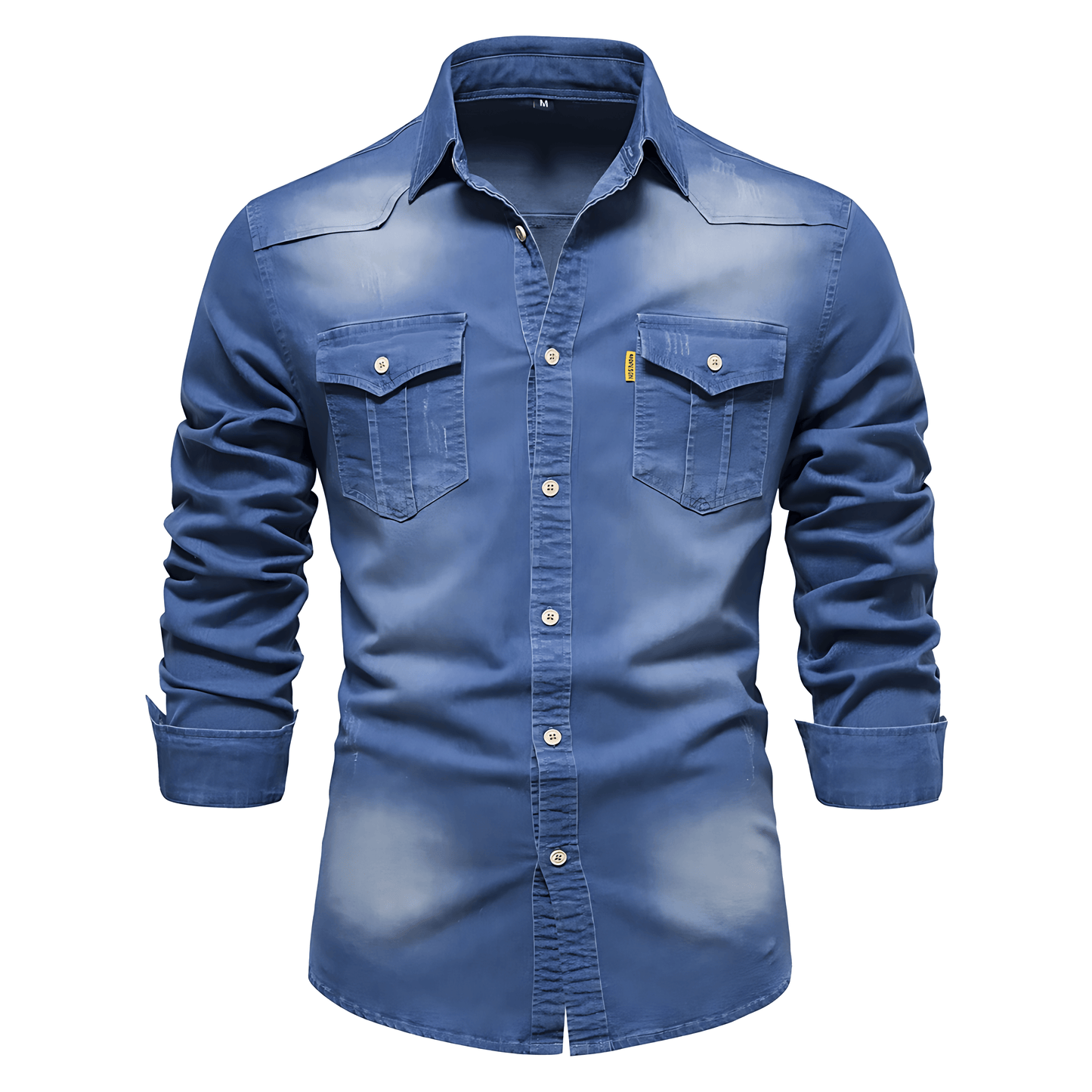 Jake Harding Denim Shirt – Classic Fit, Timeless Wash & Everyday Edge
