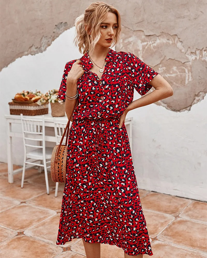 Women's - Midi Dress - Classic - High Performance Fabric - Ideal for Summer