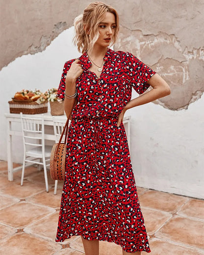 Women's - Midi Dress - Classic - High Performance Fabric - Ideal for Summer