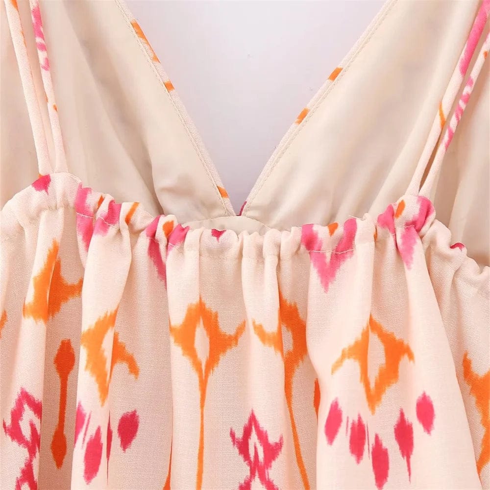 Women's Blouse Cotton Floral V-Neck Summer Tops for Women 7