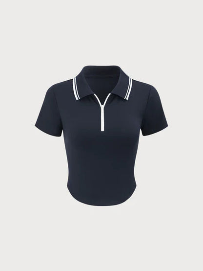 Women's Short Sleeve Top Nylon-Spandex 5