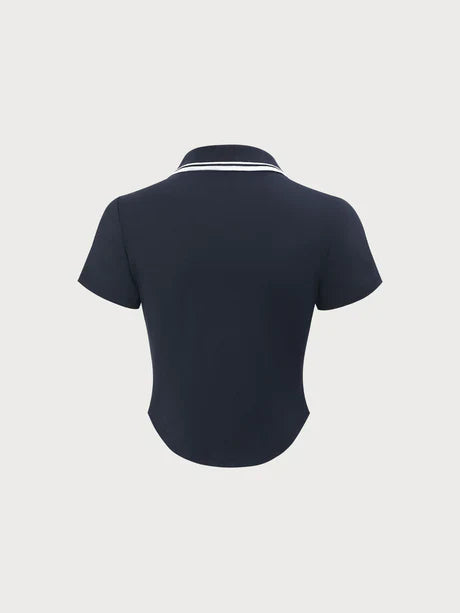 Women's Short Sleeve Top Nylon-Spandex 6