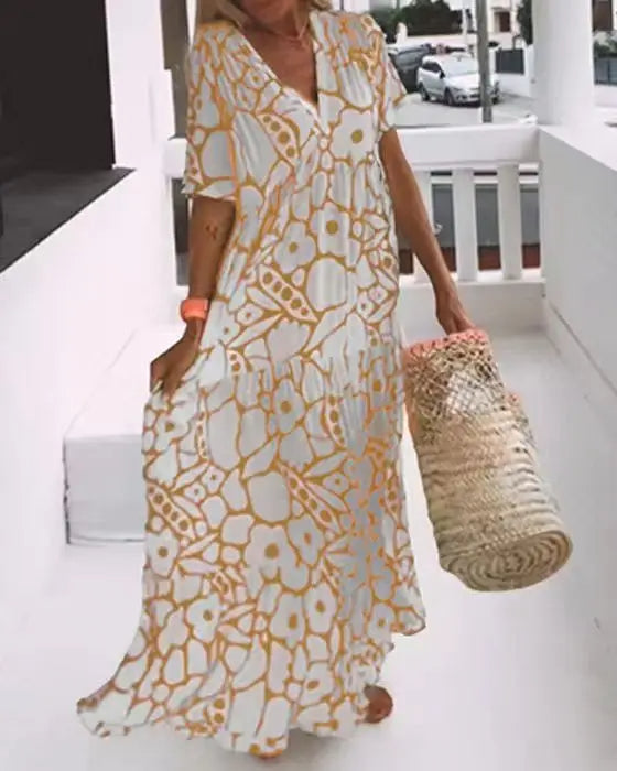Women's - Maxi Dress - Boho - Modern Style - Ideal for Summer