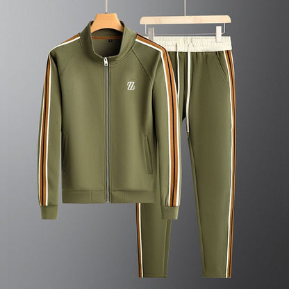 Men’s 2-Piece Tracksuit Set | Comfortable Zip-Up Top & Matching Pants